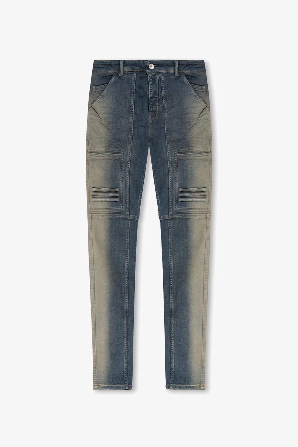 Navy blue Jeans with vintage effect Rick Owens DRKSHDW